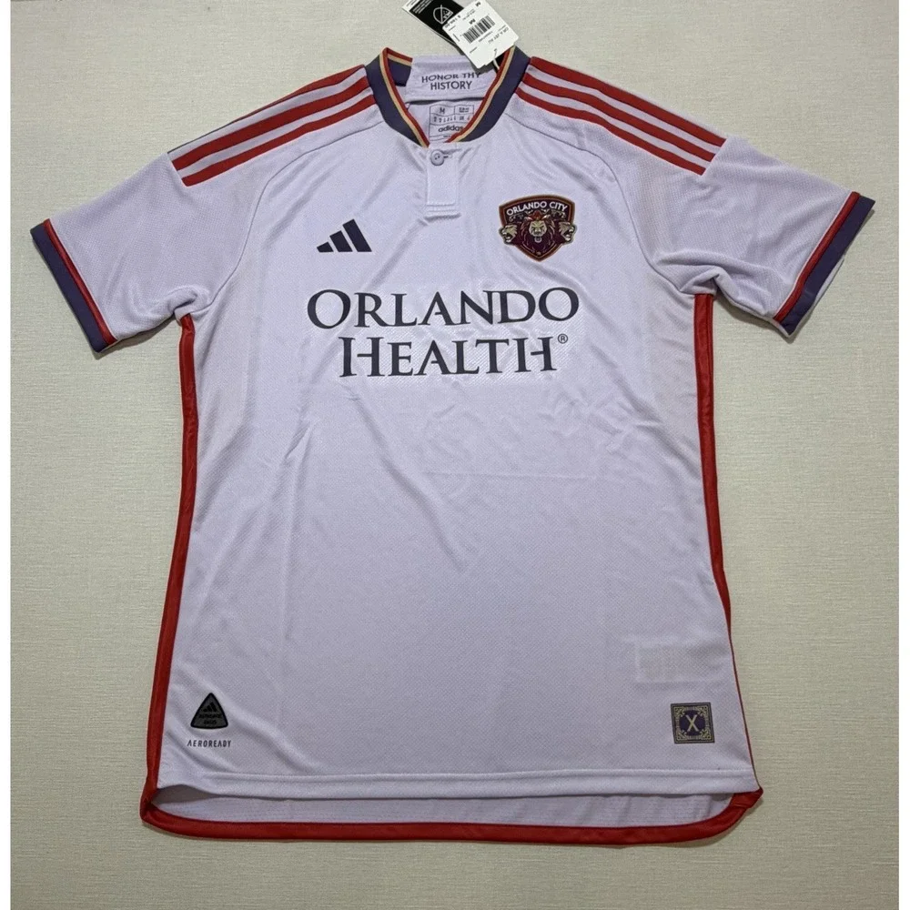 Adidas Orlando City SC Authentic Away Jersey M MLS Slim Fit AEROREADY NWT 24/25